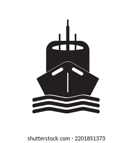 cruise ship icon vector illustration symbol design