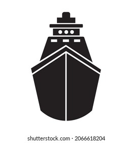 cruise ship icon vector transporting goods