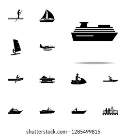 cruise, ship icon. water transportation icons universal set for web and mobile