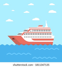 Vector de ilustración de cruceros adecuado para muchos fines.