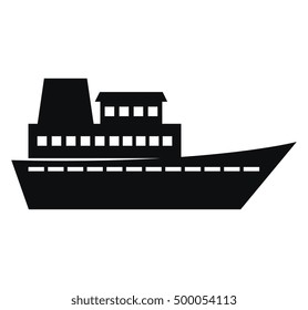 cruise ship isolated icon