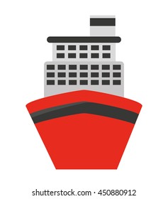 cruise ship isolated icon design, vector illustration  graphic 