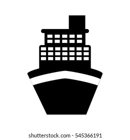 cruise ship isolated icon vector illustration design