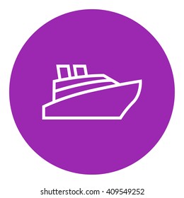 Kreuzfahrtschiff-Symbol.