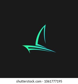 Cruise Ship Logo Icon Design Template. Vector Illustration