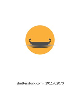 Cruise ship logo icon design template vector illustration