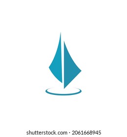 Cruise ship logo icon design template vector illustration