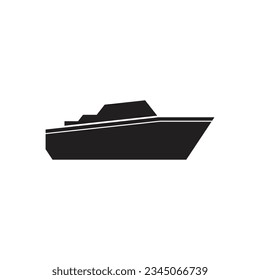 Cruise ship Logo icon Template vector flat design