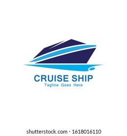 Cruise Ship Logo Simple Template Vector Stock Vector (Royalty Free ...