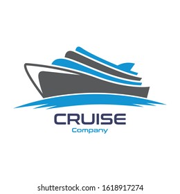 Cruise Ship Vector Logo Template Concept Stock Vector (Royalty Free ...