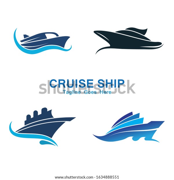 Cruise Ship Logo Simple Template Vector Stock Vector (Royalty Free ...