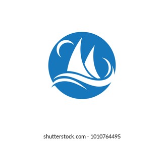 cruise ship Logo Template vector icon design