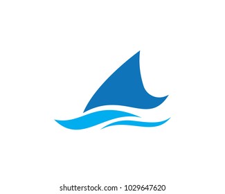 cruise ship Logo Template vector icon design