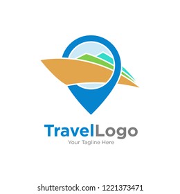 Cruise ship Logo Template vector icon illustration design. Travel logo.