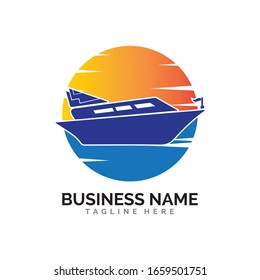 diseño de icono vectorial de la plantilla de logotipos de crucero