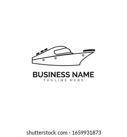 cruise ship Logo Template vector icon design