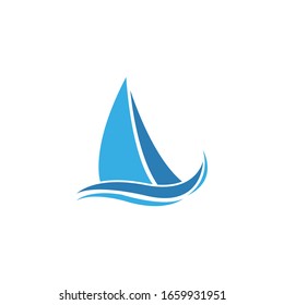 cruise ship Logo Template vector icon design