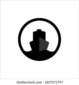 diseño de icono vectorial de plantilla de logotipo de crucero