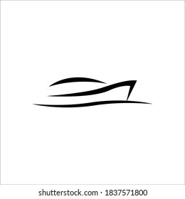 cruise ship Logo Template vector icon design