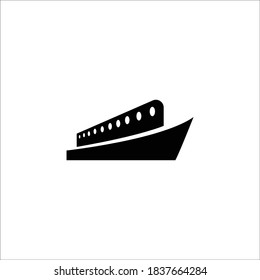 cruise ship Logo Template vector icon design