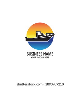 Cruise Ship Logo Template Vector Icon Stock Vector (Royalty Free ...