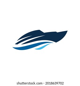 Cruise ship Logo Template vector icon illustration design