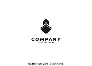 Cruise ship logo template vector