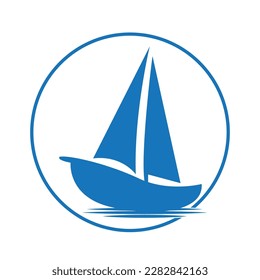 Cruise ship Logo Template vector icon illustration design