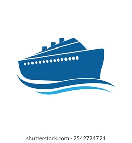 crucero Logo Plantilla Vector icono diseño