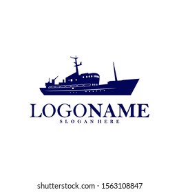 Cruise Ship Logo Vector. Ship Logo Concept Template. Icon Symbol. Illustration