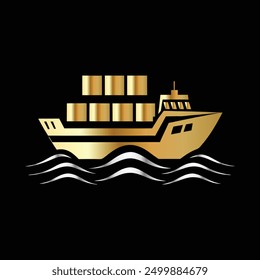 Logotipo del crucero. Ilustración vectorial del logotipo de un crucero.