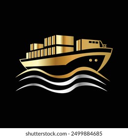 Logotipo del crucero. Ilustración vectorial del logotipo de un crucero.