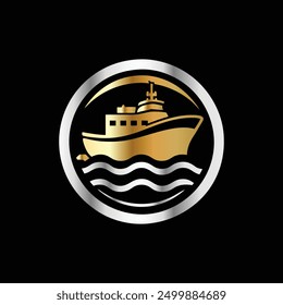 Logotipo del crucero. Ilustración vectorial del logotipo de un crucero.