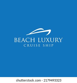 Cruise ship and Marine Logo Design Inspiration Vector