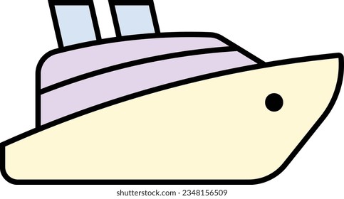 cruise ship marine yacht boat ship Outline