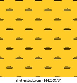 Cruise ship pattern seamless vector repeat geometric yellow for any design