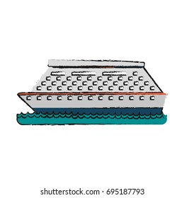 cruise ship sideview icon image 