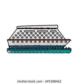 cruise ship sideview icon image 