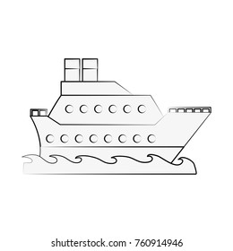 Cruise ship symbol