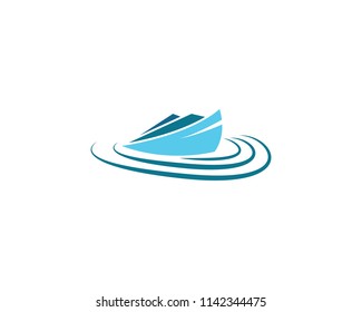 Cruise ship symbol illustration