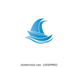 Cruise ship symbol illustration