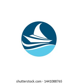 Cruise ship symbol vector icon illustration