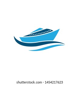 Cruise ship symbol vector icon illustration