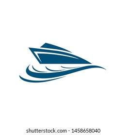 Cruise ship symbol vector icon illustration