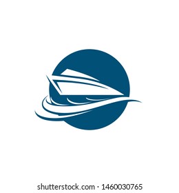 Cruise ship symbol vector icon illustration