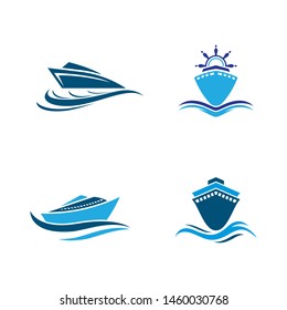 Cruise ship symbol vector icon illustration