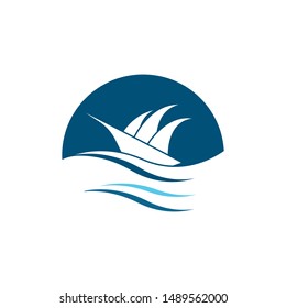 Cruise ship symbol vector icon