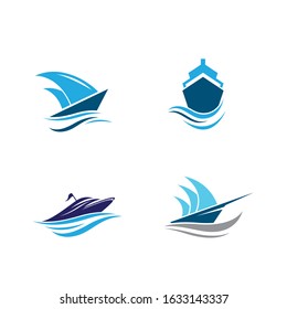 Cruise ship symbol vector icon illustration