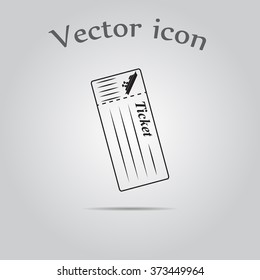 The cruise ship tickets icon. 