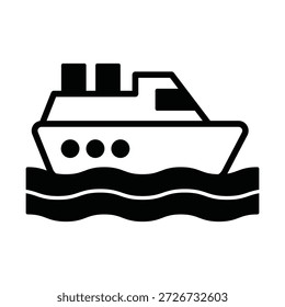 Icono de Vector de crucero que puede modificarse o editarse fácilmente

